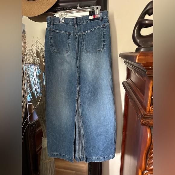 Tommy Hilfiger Denim Jean Skirt Women’s Size  7 Midi Blue - Picture 3 of 6